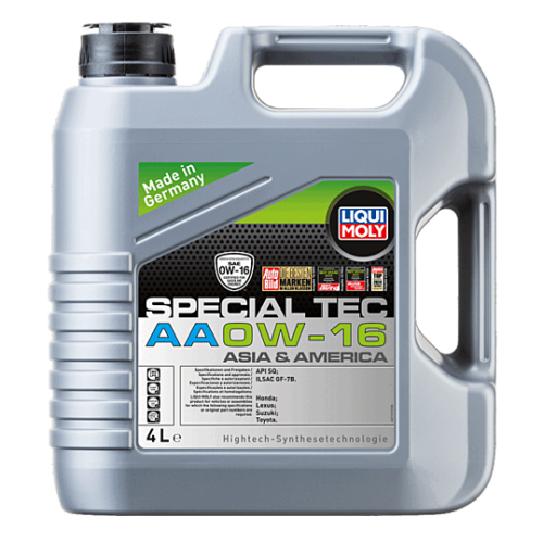 SPECIAL TEC AA 0W-16 синтетическое моторное масло 4L