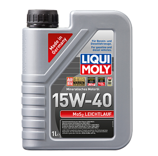 SUPER MOTOR OIL + MoS2 15W-40 минеральное моторное масло 1L