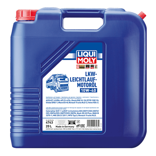 LKW-LEICHTLAUF-MOTOROL 10W-40 синтетическое моторное масло 20L